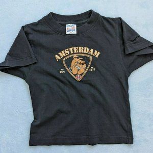 Blue Dune Amsterdam Bulldog Black T-shirt Euro 104 US 3/4y